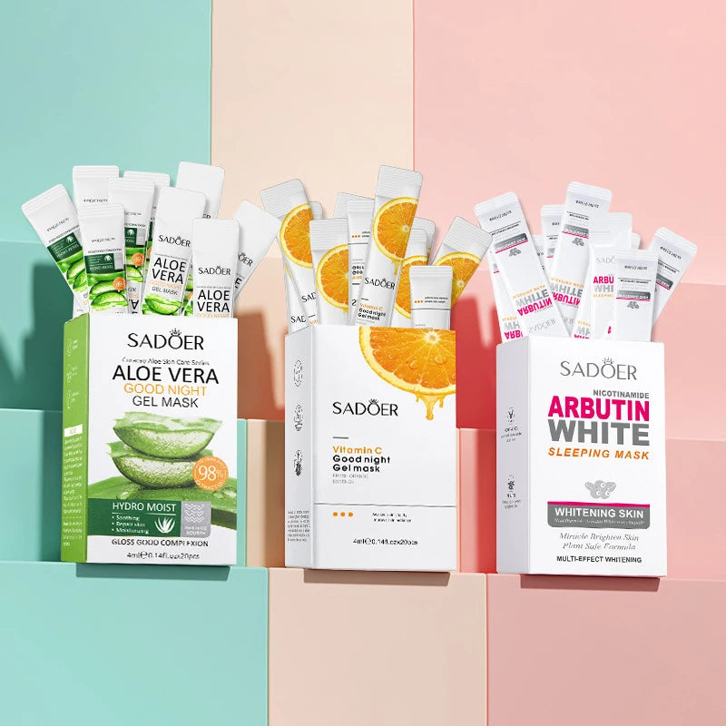 SADOER Sleeping Facial Mask Set – Hydrating & Anti-Aging