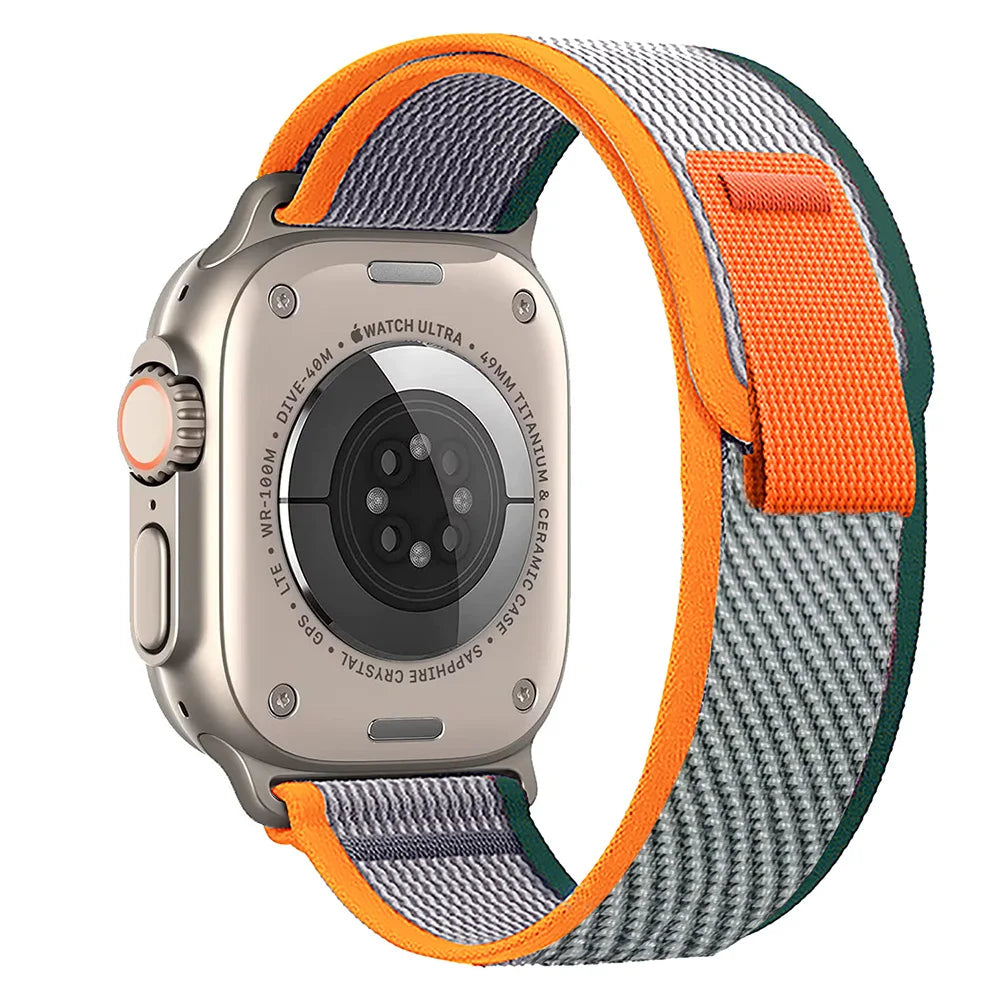 Trail Loop Strap for Apple Watch – Adjustable Sport Band (40–49mm, Ultra/Series Compatible)