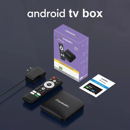 H96 Max Android14 TV Box 2GB 16GB Quad Core Amlogic S905L3 4K UHD WiFi2.4G/5G&BT4.0 Streaming Service Set Top Box IPTV YouTube
