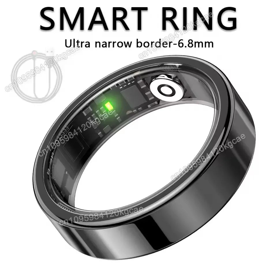 2026 Smart Ring – Heart Rate, Blood Pressure, Sleep & Motion Tracking, IP68 Waterproof