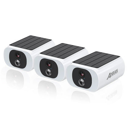 ANRAN Solar WiFi Security Camera – 3MP Outdoor Wireless CCTV (2–3 Pack)