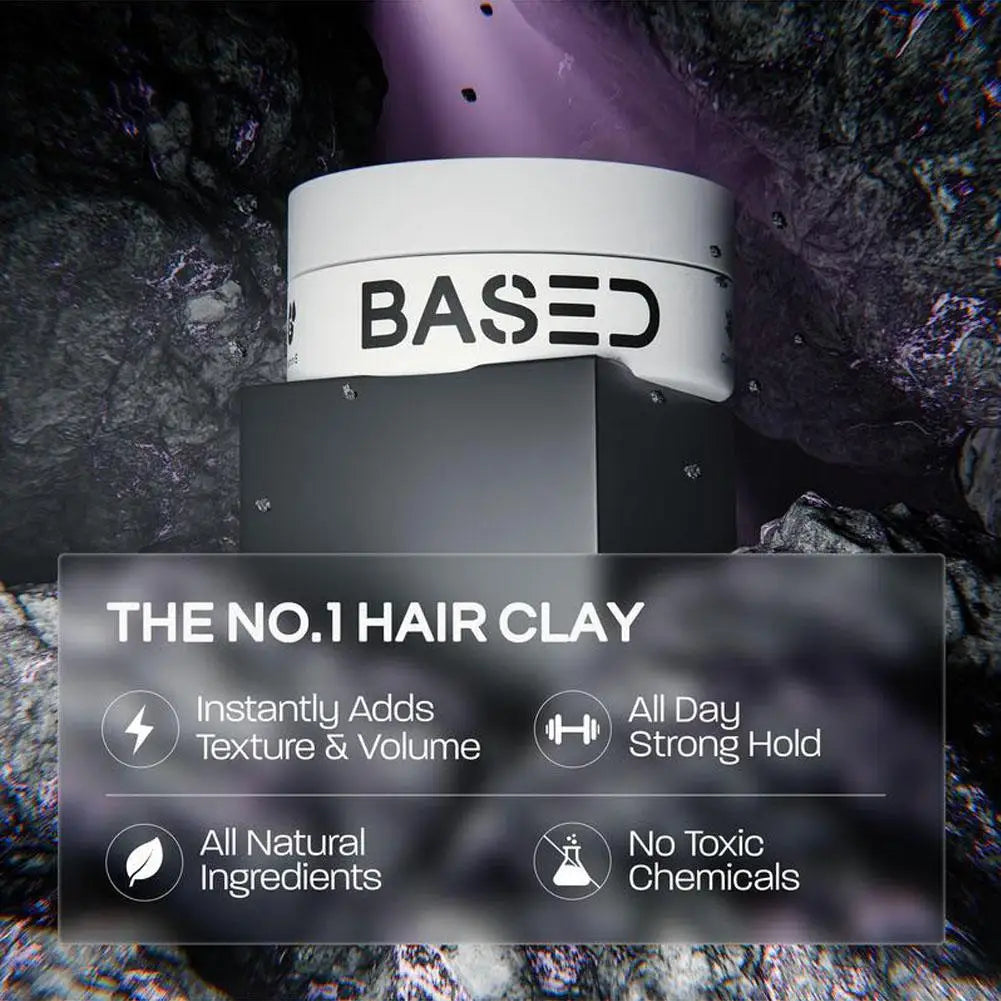 BASDE Hair Styling Wax Stick – Sea Salt Texture Paste for Fluffy Hair & Low Shine Hold