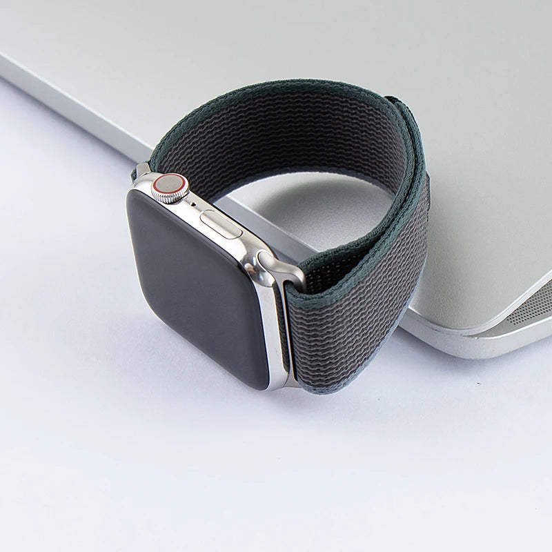 Trail Loop Strap for Apple Watch – Adjustable Sport Band (40–49mm, Ultra/Series Compatible)