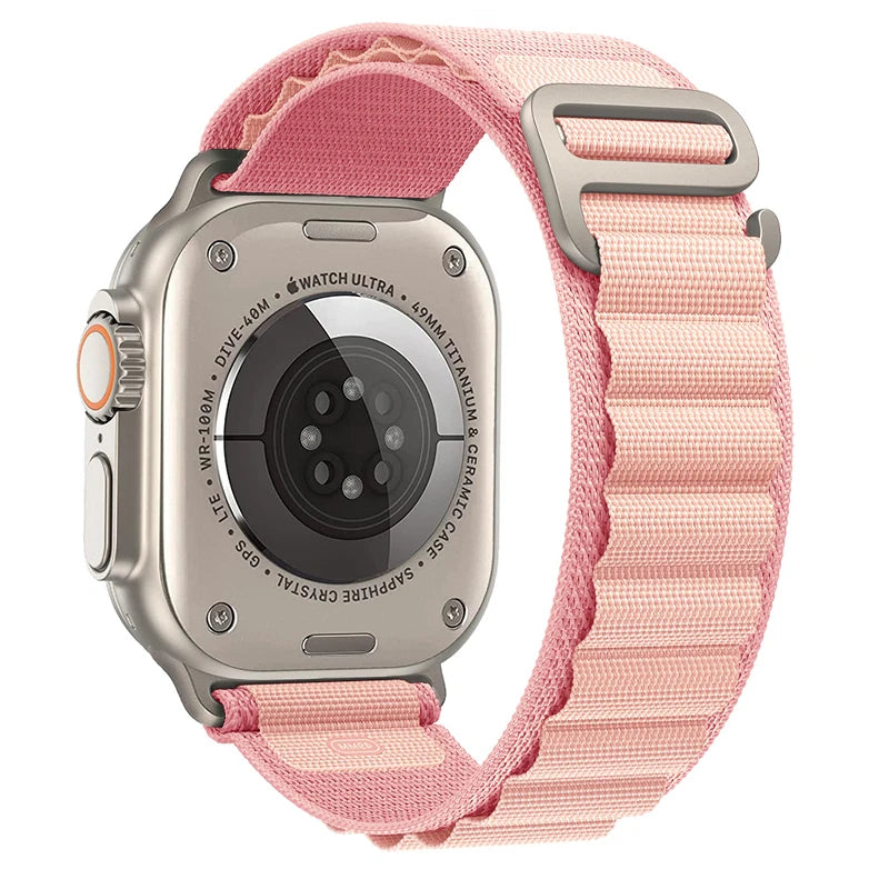 Alpine Loop Strap for Apple Watch – Rugged Adjustable Band (40–49mm, Ultra/Series Compatible)