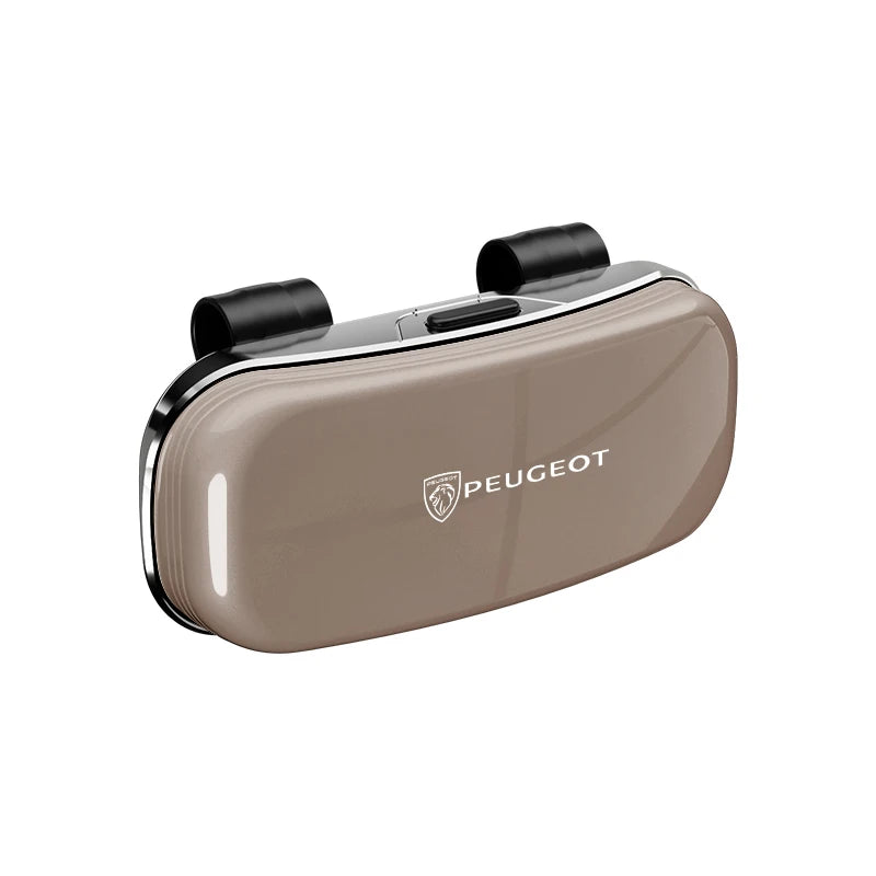 Car Sun Visor Sunglasses Case Glasses Holder Car Accessories Glasses Box For Peugeot 206 307 308 207 3008 208 407 508 2008 5008