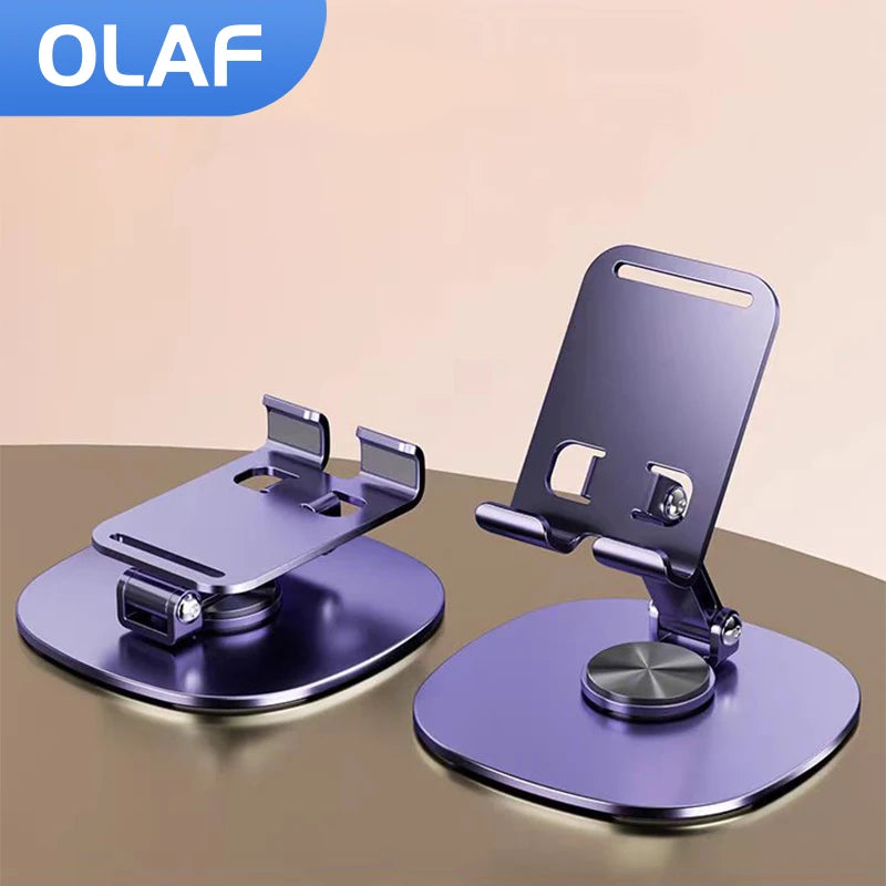 Olaf Rotating Phone & Tablet Stand – Adjustable Desktop Holder for iPhone & iPad