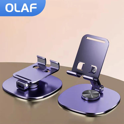 Olaf Rotating Phone & Tablet Stand – Adjustable Desktop Holder for iPhone & iPad