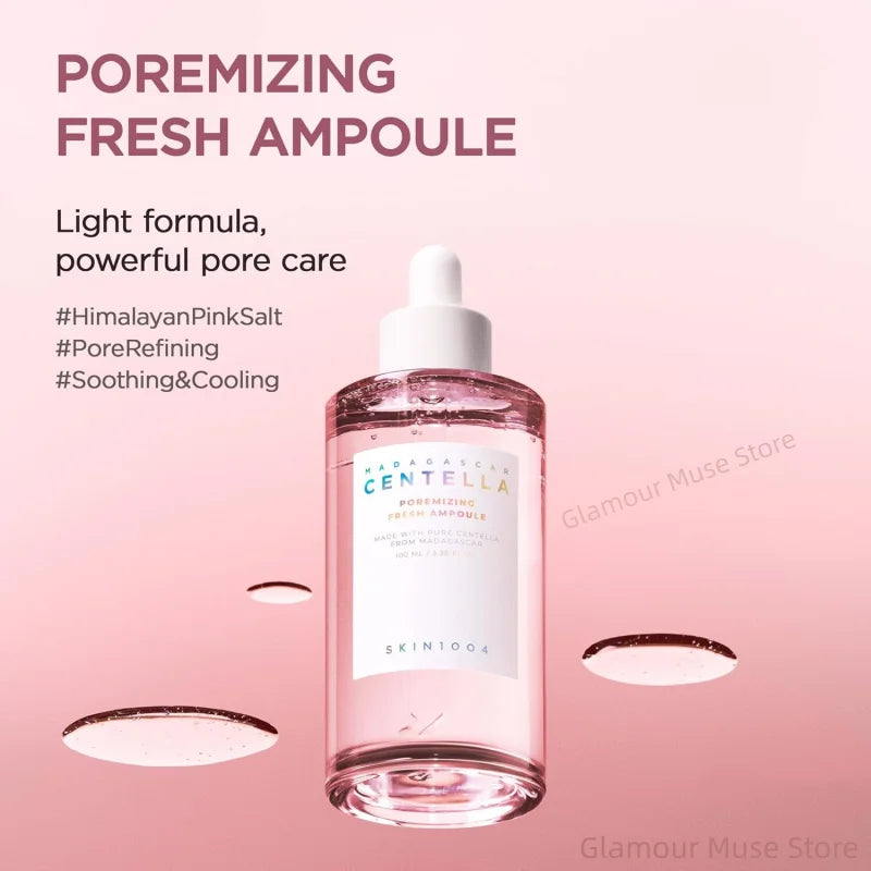 Korean Centella Ampoule Series,Poremizing Fresh,Brightening,Intensive Ampoule Face Pore Care Soothing Serum Skincare Products