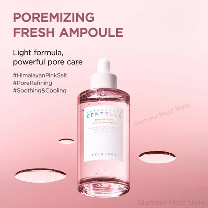 Korean Centella Ampoule Series,Poremizing Fresh,Brightening,Intensive Ampoule Face Pore Care Soothing Serum Skincare Products