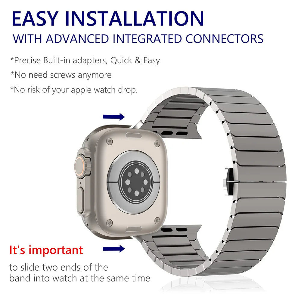 Stainless Steel Metal Band for Apple Watch – Luxury Business Strap for Ultra & Series 10/11