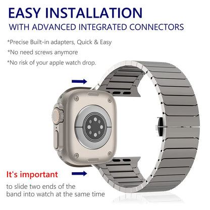 Stainless Steel Metal Band for Apple Watch – Luxury Business Strap for Ultra & Series 10/11