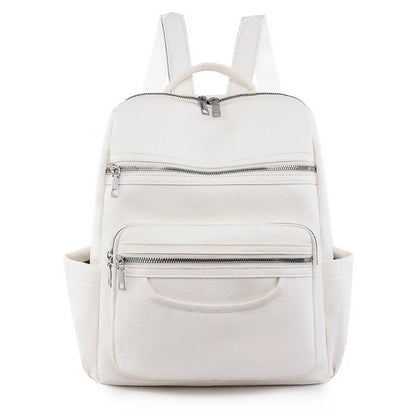Genuine Leather Women Classic Backpack 2024 Sheepskin Backpack Luxury Travel Backpack Fashion School Bag Girls Mochilas Feminina