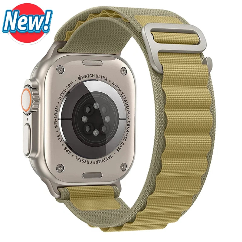 Alpine Loop Strap for Apple Watch – Rugged Adjustable Band (40–49mm, Ultra/Series Compatible)