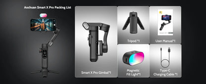 Pro 3-Axis Gimbal Stabilizer for iPhone & Android
