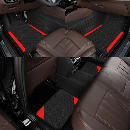 4pcs Luxury Car Floor Mats (Non-Slip & Durable)