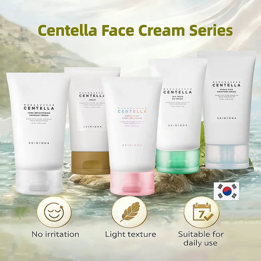 Korean Centella Skincare Cream Set – Soothing, Brightening & Hyaluronic Acid Gel 75ml