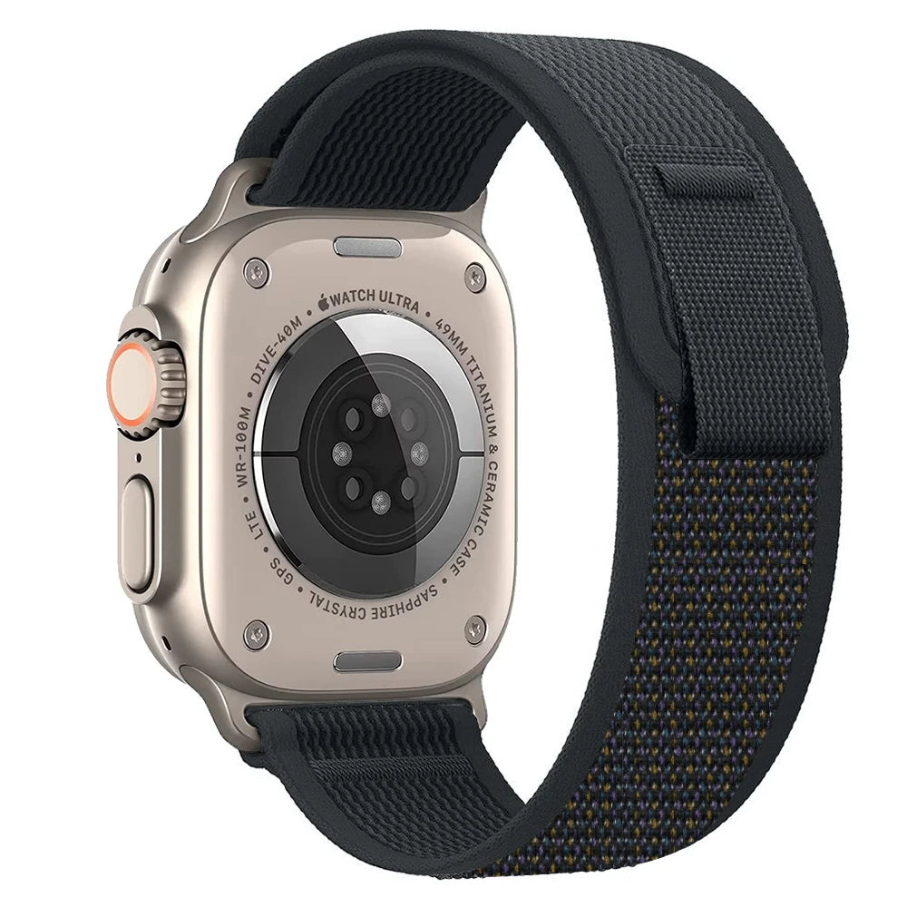 Trail Loop Strap for Apple Watch – Adjustable Sport Band (40–49mm, Ultra/Series Compatible)