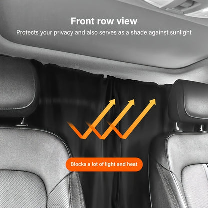 4PCS Car Privacy Curtain Set – Detachable Window Shades for Travel & Camping