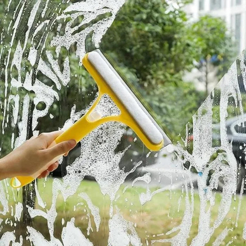 Multi-Function Window Cleaning Brush – Spray Glass Wiper for Home & Car