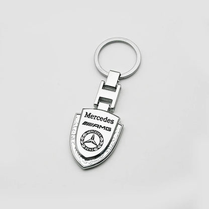 Metal/Leather Keychain Hand-Woven Key Rope Key Ring Key Holder For Mercedes Benz AMG W204 W205 W212 W213 W221 W117 W177 GLA GLE