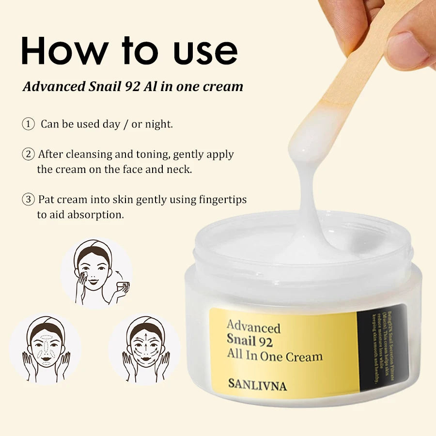 Snail mucus 96 facial essence reduces fine lines, facial cleanser deeply cleans impurities on the face, and moisturizes the skin