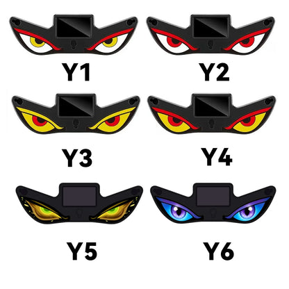 Cool DEMON EYE Ambient Light Solar Powered Breathing Neon Light Car Decoration Rear Windshield Atmosphere Lights Car Accessories