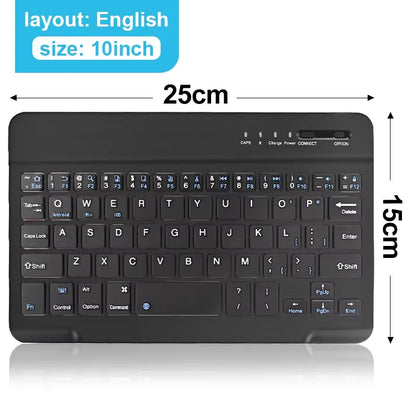Mini Bluetooth Wireless Keyboard – Rechargeable for Laptop, Tablet & Phone (iOS/Android/Windows)