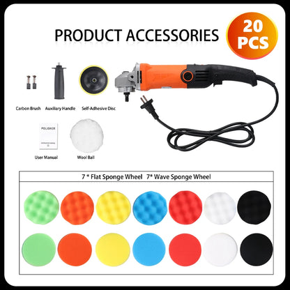 1200W Car Polisher Machine – Professional Paint Buffer Kit