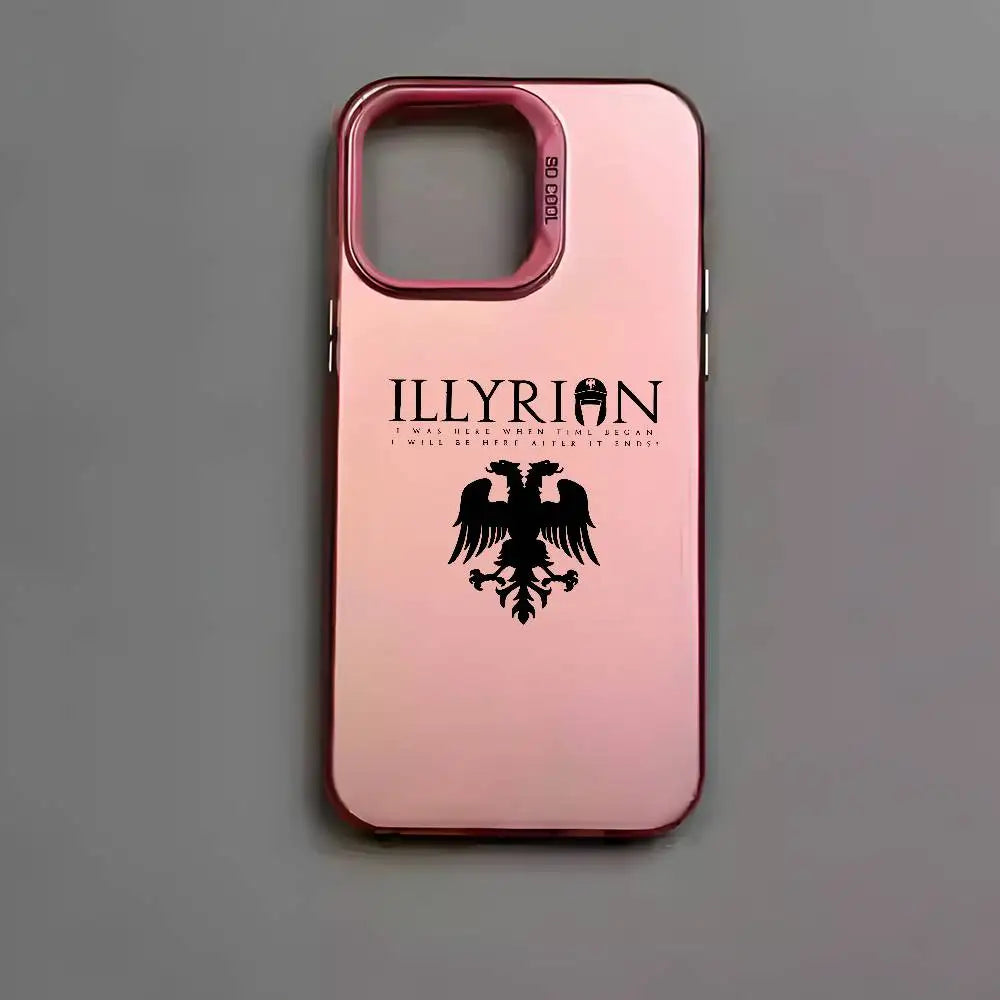 Albania Flag Eagle Logo Phone Case For IPhone 17 16 15 14 13 12 11 Pro Max Air Multicolor Matte Laser Metallic Aurora Funda