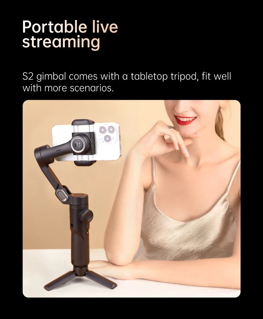 3-Axis Smartphone Gimbal Stabilizer (AI Tracking)