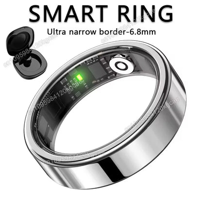 2026 Smart Ring – Heart Rate, Blood Pressure, Sleep & Motion Tracking, IP68 Waterproof