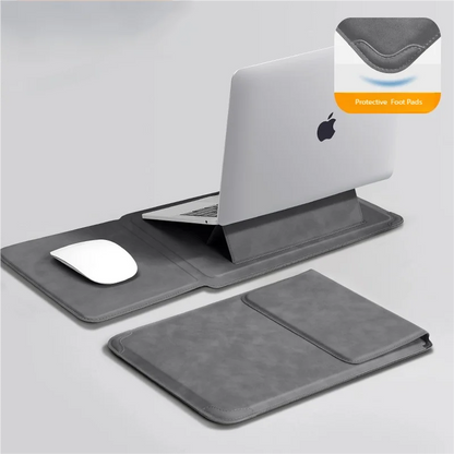 Laptop Sleeve Case 13 14 15 15.6 16Inch For Huawei HP DELL Bag For Macbook Air Pro 13 13.6 M4 Notebook Case with stand Men Women