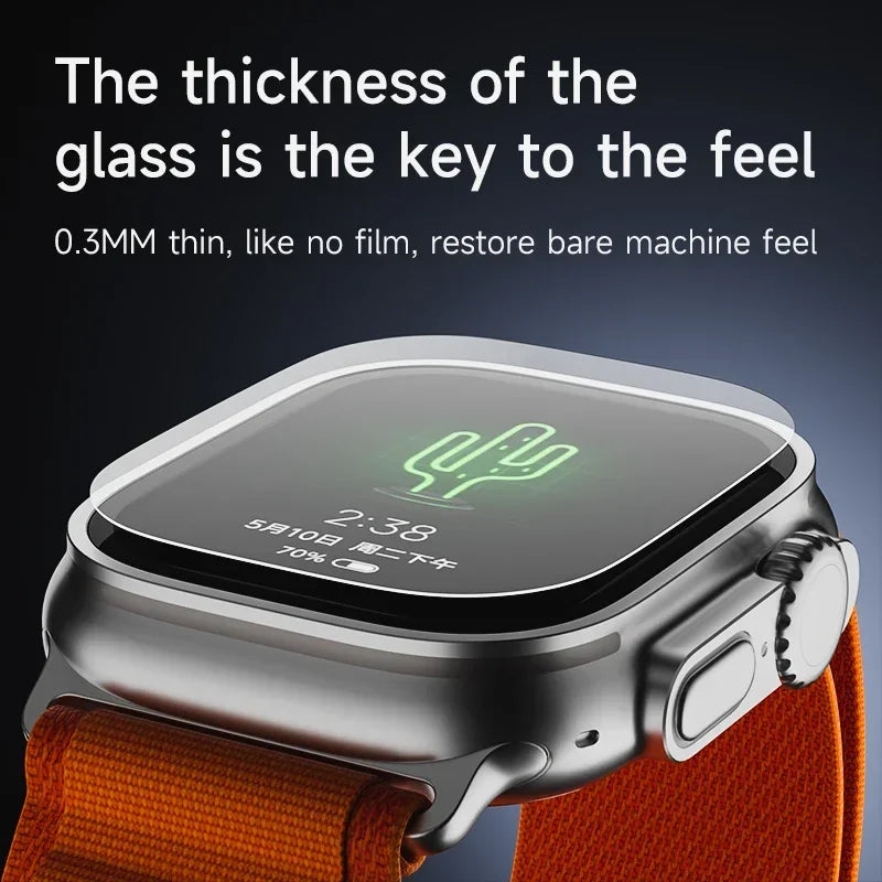 1-5Pcs Tempered Glass For Apple Watch Ultra2 49mm Anti-Scratch Screen Protector for iWatch Seconds installation Protective Film