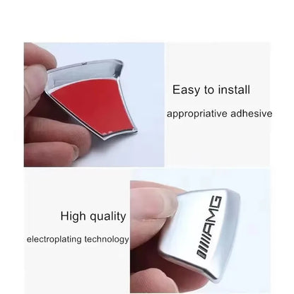 Car Emblem Badge Steering Wheel Decoration Trim Sticker For Mercedes Benz AMG W206 W204 W205 W212 W213 W221 W222 W223 W251 W464