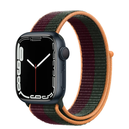 Nylon Loop Strap for Apple Watch Band 46mm 44mm 40mm 42mm 45mm 41mm 49mm 44 mm Bracelet iWatch Series Ultra 2 11 10 9 SE 7 6 5 4