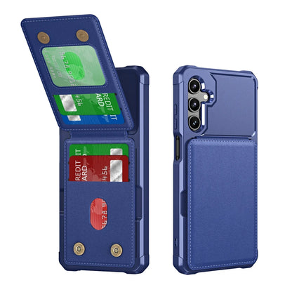For Samsung S26 S25 S24 S23 S22 Ultra Plus FE A57 A37 A17 A56 A36 A16 A55 A35 A15 Wallet Case with Card Holder Slot Phone Cover