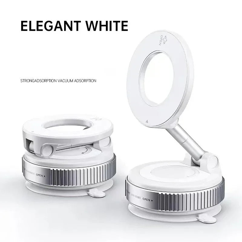 MagSafe Car Phone Holder – Magnetic Suction Cup Mount with 360° Rotation & Foldable Design