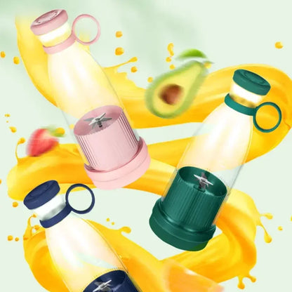 Portable Electric Juicer Cup – USB Mini Blender with 6 Blades for Smoothies & Milkshakes