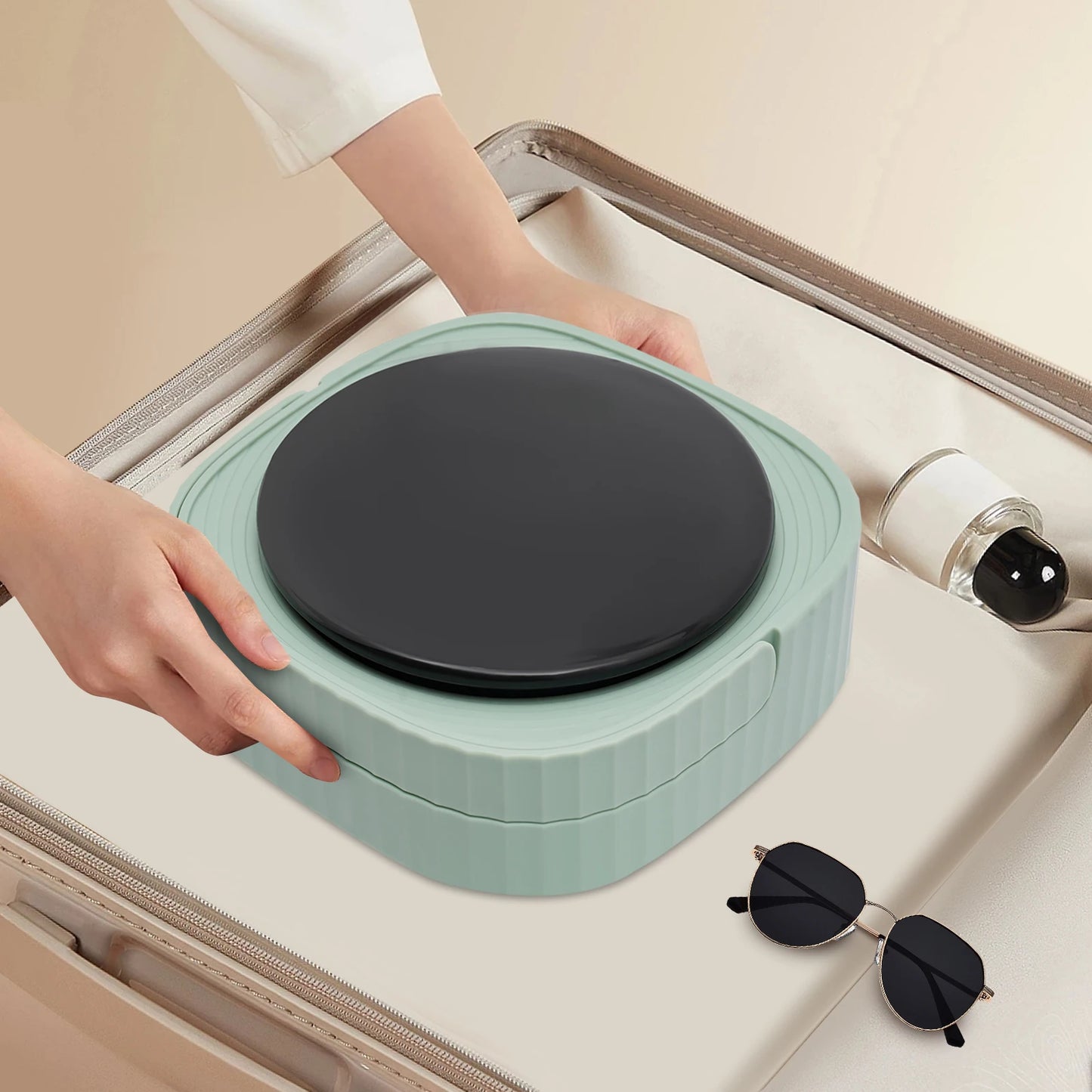 6L Portable Washing Machine Foldable Household Washing Automatic Soap Dispenser, Rechargeable Electric Soap Dispenser W/ Infrared Sensor, Contactless Automatic Soap Dispenserachine Multifunctional Washing Machine for Home Bus