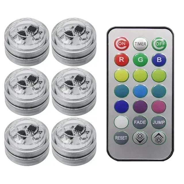 Wireless LED Car Interior Light – Adhesive Ambient Roof Lamp with Remote Control