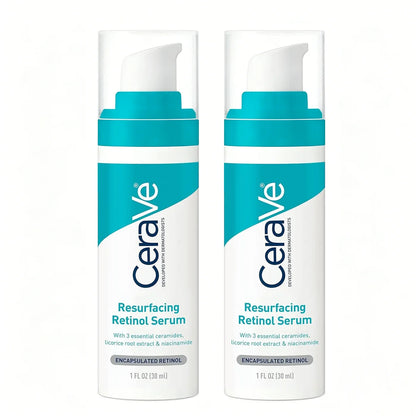CeraVe Retinol Serum Niacinamide Licorice Root, Skin Smoothing Tone Care, Barrier Repair, Non-Comedogenic For Blemish Prone Skin