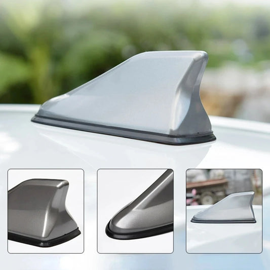 Universal Shark Fin Car Antenna – Carbon Fiber Style AM/FM Signal Amplifier