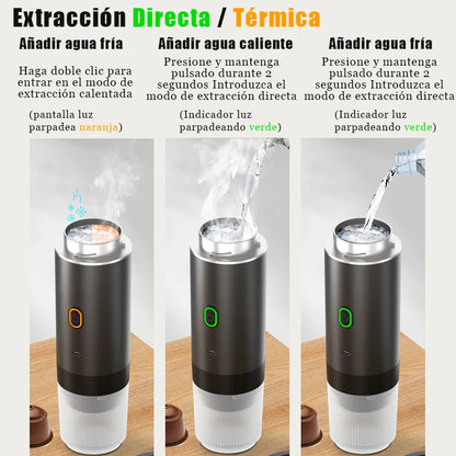 3-in-1 Wireless Electric Portable Capsule Coffee Machine for Car&Home Camping Coffee Maker Capsule Powder Travel Espresso Maker