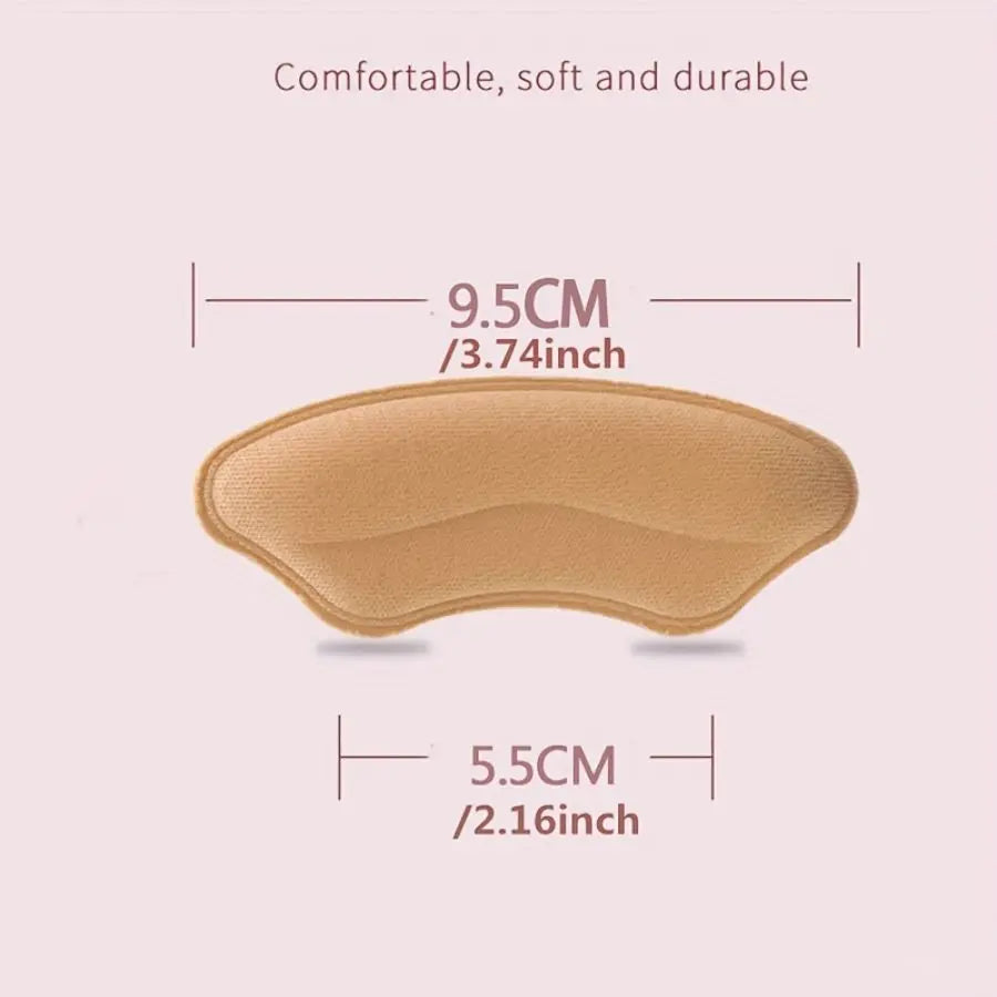 8PCS Self-Adhesive Heel Pads for Better Shoe Fit & Comfort