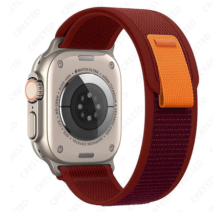 Trail Loop Strap for Apple Watch – Adjustable Sport Band (40–49mm, Ultra/Series Compatible)