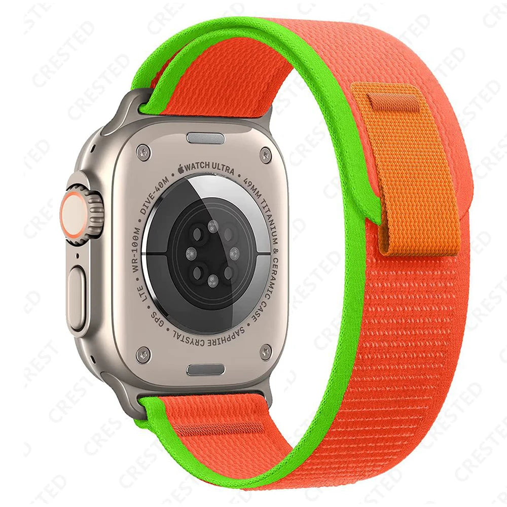 Trail Loop Strap for Apple Watch – Adjustable Sport Band (40–49mm, Ultra/Series Compatible)