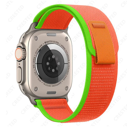 Trail Loop Strap for Apple Watch – Adjustable Sport Band (40–49mm, Ultra/Series Compatible)