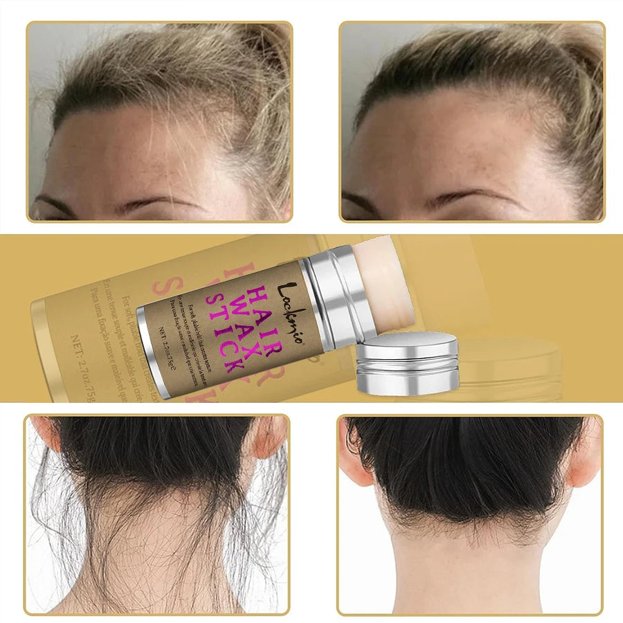 LOCKMIO Hair Wax Stick – Anti-Frizz Styling Wax for Flyaways & Wigs (Long-Lasting Hold)