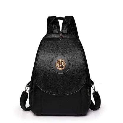 2024 Luxury Leather Large Capacity Backpack – Fashion Designer Travel & Book Bag
