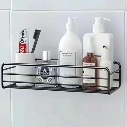 Bathroom Floating Wall Shelf – Metal Storage Organizer for Bathroom, Kitchen & Shower